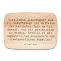 Frühstücksbrett Spruch 17. Geburtstag Abenteuer - Geschenk feiern