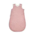 Ehrenkind® Ganzjahres-Schlafsack Rund mit Wollfüllung | 100% Bio-Baumwolle mit 100% Wolle Füllung Baby-Schlafsack | OEKO-TEX | Rose Melange 50/56