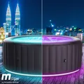 Whirlpool MSpa AURORA 6 Personen - LED Beleuchtung aufblasbar Pool Spa Ø204x70cm