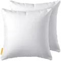 Gentle North Dekokissen 2er Set Kopfkissen - Kissen für Bett und als Dekokissen - Sofakissen, Zierkissen, Dekokissen, allergikerfreundlich weiß 45 cm x 45 cm
