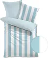Traumschlaf Mako-Satin Wendebettwäsche Los Angeles Kissenbezug einzeln 40x80 cm hellblau
