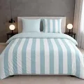 Traumschlaf Mako-Satin Wendebettwäsche Los Angeles Kissenbezug einzeln 40x80 cm | hellblau - blau