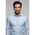 OLYMP Businesshemd Level Five body fit blau 42