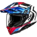 HJC RPHA 60 Dakar Enduro Helm, weiss-rot-blau, Größe XS 54 55 für Männer