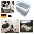 SAMMART 41L Collapsible Plastic Laundry Basket Foldable Pop Up Storage Container