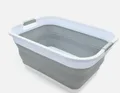 32L Collapsible Plastic Laundry Basket  Foldable Pop Up Storage Container/Org...
