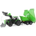 Lena WORXX Traktor Deutz-Fahr Agrotron 7250 TTV mit Anhänger, Schaukarton (4617)