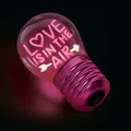 Legami Deko-Tischlampe in Glühbirnenform - Bulb Fiction  "Love is in the Air"