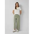 s.Oliver 7/8-Hose Hose Culotte-Jeans / Regular Fit / High Rise / Wide Leg / Bügelfalten grün 44