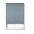 Relaxdays Verdunkelungsrollo, Hitzeschutz, Thermo Rollo Klemmfix, blickdichtes Seitenzugrollo 100x165, Stoff 96 cm, grau