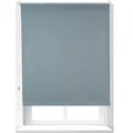 Relaxdays Verdunkelungsrollo Aluminium Stoff Grau Blickdicht Thermo 100 cm x 160 cm