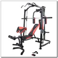 HMS Fitness Atlas X1, 135 kg, 272 kg, ABS, Rücken, Bizeps, Brust, Quadrizeps, Trapezius, Trizeps, Schwarz, Rot, EN ISO 20957-1, 2020 mm