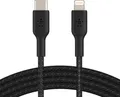 Belkin Lightning TO USBC BRAIDED 2M BLACK Schwarz (CAA004BT2MBK)