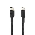 Belkin BoostCharge geflochtenes 2 m USB-C/Lightning Kabel, schwarz