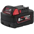Milwaukee Akku M18B5 18V 5Ah Ersatzakku Akkupack Batterie Schiebeakku RedLithium