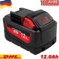 12Ah Akku Für Original Milwaukee M18 M18B12 18V XC Li-Ion 48-11-1880 48-11-1812