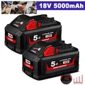 2X 18V Akku Für Milwaukee M18 XC 5,0Ah Original Li-Ion 48-11-1860 48-11-1812 DE