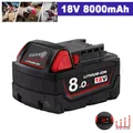18V Für Milwaukee M18 Ersatz Akku M18B6 8,0Ah Li-Ion 48-11-1852 48-11-1860 M18B5