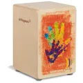 Schlagwerk CP402 High Five Kids Cajon - Cajon Instrument speziell für Kinder und kleine Trommler - Musikinstrument Schlagzeug für Kinder mit Snare 24 x 24 x 36 cm - Made in Germany