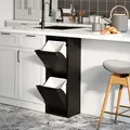 Mülltrennschrank Sollentuna Metall 2x14 L Schwarz