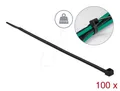 DELOCK 19561 - Kabelbinder hohe Zugfestigkeit L 300 x B 4,8 mm schwarz 100 Stk