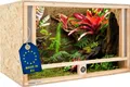 ITA Holz Terrarium 1005050 cm mit Frontbelüftung & Integriertem Hygrometer - Holzterrarium aus OSB-3 Platten - Terrarien für Reptilien, Schlangen, Amphibien - EU Produkt,
