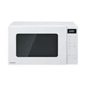 Panasonic NN-GT21QWEPG 20L Grill-Mikrowelle mit Drehteller und Gitterrost, 800 W, 1000 W Grill, LED-Display, automatisches Auftauen, insgesamt 12 Automatikprogramme, Timer, weiß
