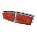 nean Fahrrad E-Bike LED Rücklicht, Rückleuchte mit Reflektor, Fahrradlicht mit StVZO-Zulassung, Outdoor Rückstrahler, Heck Lampe 8 Candela, rot