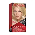 Revlon Colorsilk Beautiful Color, permanente Haarfarbe mit Keratin, 100% Grauabdeckung, Ammoniakfrei, 80 Hell-Aschblond