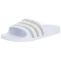 adidas Performance Adilette Aqua Slipper (1-tlg) silberfarben|weiß 46,5 EU
