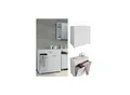 Vicco Wäschekorb Matteo Waschmaschinenschrank Badschrank Wäscheschrank XL Weiß