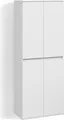 Kleiderschrank Livinity Garda Weiß mit 4 Türen, Model 58740