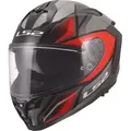 LS2 FF817 Challenger II Viper Helm, grau-silber, Größe S für Männer