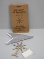 3D Weihnacht Stern LED Timer 60 cm Adventsstern Bestickt  Weihnachtsdeko Innen