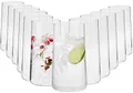 Krosno Wassergläser Longdrinkgläser Trinkgläser | Set von 12 | 540 ML | Avant-Garde Kollektion | Perfekt für zu Hause, Restaurants und Partys | Spülmaschinenfest