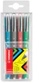 STABILO Tintenroller worker colorful 4er Etui
