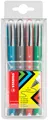 STABILO Tintenroller worker colorful, 4er Etui