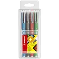 STABILO Tintenroller worker colorful, 4er Etui