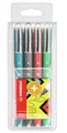 STABILO Tintenroller Tintenroller worker+ colorful - medium, 4er Set - grün,...