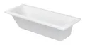 Duravit D-Code Rechteckbadewanne Ablauf im Fußbereich Einbauversion mit einer Rückenschräge 1700 x 700 mm - Weiß - 700098000000000