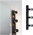 PAULMANN Spiegelleuchte "Spiegelleuchte IP44 E14 230V dimmbar", schwarz, 3, H: 7,5cm, 1 Stk., Leuchten, Ein-/Ausschalter, Spiegelleuchte