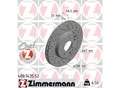 ZIMMERMANN Bremsscheibe 400143552 Vorderachse Gelocht 288mm 25mm für Mercedes
