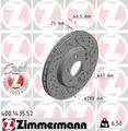 2x Bremsscheibe innenbelüftet 400.1435.52 ZIMMERMANN für MERCEDES-BENZ C-KLASSE