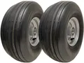 15x6.00-6 Multi Rib Lawnmower Wheels 6ply P508 Tyre Rim 20mm Bearings (Set of 2)