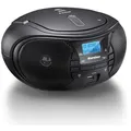 Karcher RR 5028D Boombox (DAB+, UKW (FM), tragbarer CD-Player mit DAB+ Radio, Bluetooth, Batterie- / Netzbetrieb) schwarz