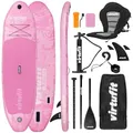VirtuFit Supboard Cruiser 305 - Pink - Mit Kajak-Sitz, Zubehör und Tragetasche
