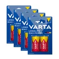 4x Varta 4714 Longlife Max Power C Baby Alkaline Batterien MN1400 LR14 1,5V