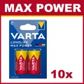 10x 2er Blister Varta Longlife Max Power C Baby Batterien MN1400 LR14 1,5V