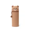 LEGAMI Federmäppchen Stiftehalter 2in1 TEDDY KAWAII Stifte Köcher Box Silikon