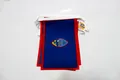 Guirlande 6 mètres 20 Drapeaux Guam 21x15 cm - Drapeau américain 15 x 21 cm - Ne